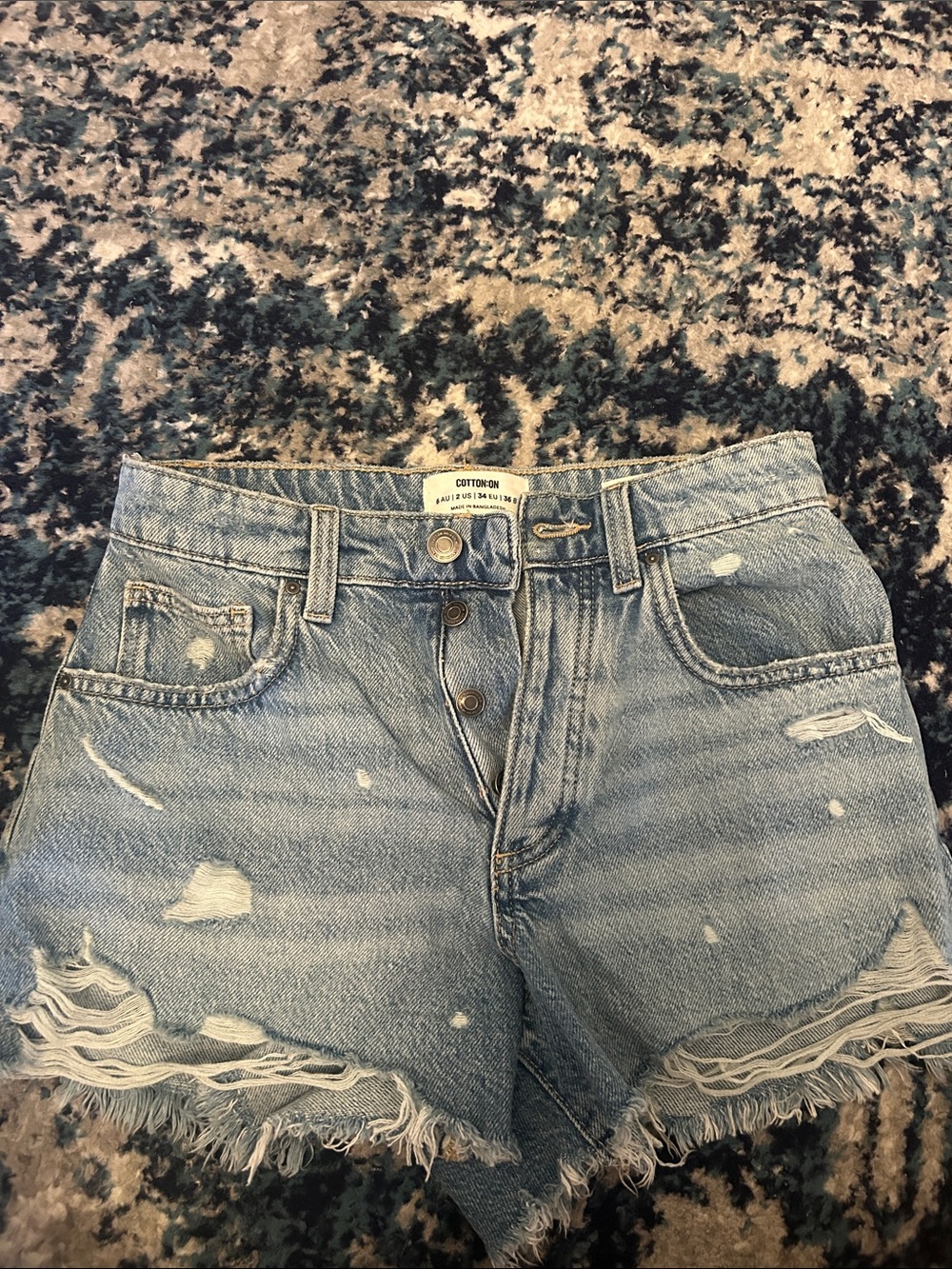 Button up cotton on Jean shorts